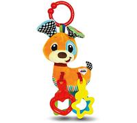 Clementoni Morbido Cagnolino Sonaglino-Gioco Neonato, 100% Lavabile, Bambino 0-18 Mesi, 17354