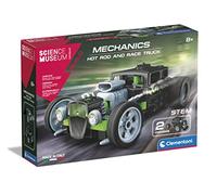 Clementoni - Museo della Scienza Meccanica: Hot Rod & Rocket Truck Building Set, 2 Modelli in 1, Ingranaggi mobili, STEM Learning Toy per bambini (8+ anni)