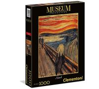 Clementoni - Museum Collection Puzzle 1000 Pezzi per Adulti e Ragazzi, Illustrazione L'Urlo di Edvard Munch, Idea Regalo, Made in Italy, 70x50 cm, 39377