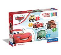 CLEMENTONI My First Puzzles Super Color - Disney Cars - 4 Puzzle 2+