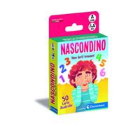 Clementoni - Nascondino, Mazzo di 50 Carte Illustrate, Gioco di Strategia e Osservazione per Bambini 5+ Anni, 2-4 Giocatori, Idea Regalo, Made in Italy, Lingua Italiana, 16584