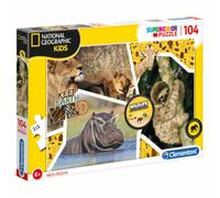 Clementoni National Geographic Wild 104 pezzi - Puzzle