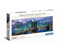 Clementoni- New York Brooklyn Bridge Puzzle, 100 Pezzi, Multicolore, 1000, 39434