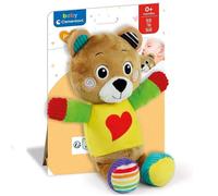 Clementoni Orsetto Bob The Bear Peluche Neonato Prime attività 0-36 Mesi