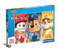 Clementoni 25780 Supercolor Paw Patrol - 104 Teile Kinder 6 Jahre, Cartoon-Puzzl