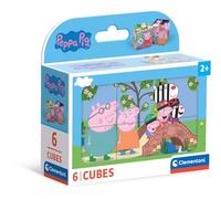 Clementoni Peppa Pig-6 stuks kinderen van 2 jaar, cartoons, puzzelkubussen, Made