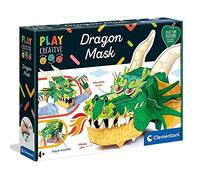 Clementoni Play Creative Big Mask Dragon, Made in Italy, Play for Future, Maschera Tridimensionale in Cartone, Gioco Creativo per Bambini dai 6 Anni, 18578