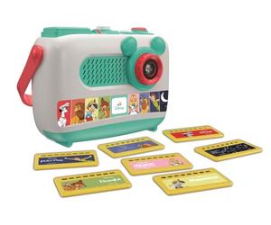 Clementoni - Proiettore Conta storie Plus Disney - Giocattolo interattivo Musicale per Bambini, Include 7 storie proiettate, Melodie per Dormire e Maniglia per Il Trasporto - 55668