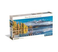 Clementoni Puzzel 1000 PANORAMA HQC WANAKA'S GOUDEN REFLECTIES Compact box, Made