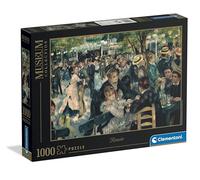 Clementoni - Puzzle 1000 Pezzi Arte per Adulti e Ragazzi, Museum Collection, Tema Bal au Moulin de la Galette di Renoir, Idea Regalo Uomo e Donna, Made in Italy, 70x50 cm, 37091