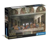 Clementoni - Puzzle 1000 Pezzi Arte per Adulti e Ragazzi, Museum Collection, Tema Cenacolo di Leonardo Da Vinci, Compact Box con Poster Incluso, Idea Regalo Made in Italy, 70x50 cm, 39965