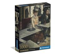 Clementoni - Puzzle 1000 Pezzi Arte, per Adulti e Ragazzi, Museum Collection, Tema Dans un Café di Degas, con Poster Incluso, Compact Box, Idea Regalo Made in Italy, 50x70 cm, 39974