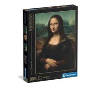 Clementoni - Puzzle 1000 Pezzi Arte per Adulti e Ragazzi, Museum Collection, Tema Gioconda di Leonardo Da Vinci, con Poster Incluso, Compact Box, Idea Regalo Made in Italy, 70x50 cm, 37085
