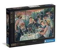 Clementoni - Puzzle 1000 Pezzi Arte per Adulti e Ragazzi, Museum Collection, Tema Pranzo dei Canottieri Renoir, Idea Regalo Uomo e Donna, Made in Italy, 70x50 cm, 39993
