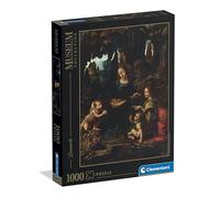 Clementoni - Puzzle 1000 Pezzi Arte per Adulti e Ragazzi, Museum Collection, Tema Vergine delle Rocce di Leonardo Da Vinci, Idea Regalo Made in Italy, 70x50 cm, 37088