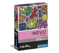 Clementoni - Puzzle 1000 Pezzi Arte per Adulti e Ragazzi, Novo Art Series, Tema Keith Haring, con Poster Incluso Idea Regalo Uomo e Donna, Made in Italy, 70x50 cm, 39756