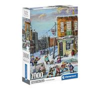 Clementoni - Puzzle 1000 Pezzi - Collezione Pauline Paquin - Il vicolo dei sogni - Poster incluso - Dimensioni finitura 50 x 70 cm - Scatola compatta - dai 14 anni agli adulti - 83017
