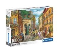 Clementoni - Puzzle 1000 pezzi - Il vicolo dei 1001 fiori - Christine Genest - Artista canadese - Poster incluso - Dimensioni finitura 70 x 50 cm - Scatola compatta - dai 14 anni all'adulto - 83020