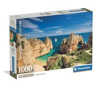 Clementoni - Puzzle 1000 Pezzi per Adulti e Ragazzi, Collection, Tema Algarve, con Poster Incluso, Compact Box, Idea Regalo Uomo e Donna, Made in Italy, 70x50 cm, 39989