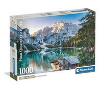 Clementoni - Puzzle 1000 Pezzi per Adulti e Ragazzi, Collection, Tema Lago di Braies, Poster Incluso, Compact Box, Idea Regalo Made in Italy, 70x50 cm, 39934