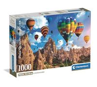 Clementoni - Puzzle 1000 Pezzi per Adulti e Ragazzi, Collection, Tema Mongolfiere in Cappadocia, con Poster Incluso, Compact Box, Idea Regalo Uomo e Donna, Made in Italy, 70x50cm, 39988