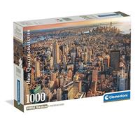 Clementoni - Puzzle 1000 Pezzi per Adulti e Ragazzi, Collection, Tema New York, Poster Incluso, Compact Box, Idea Regalo Made in Italy, 70x50 cm, 39944