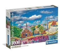 Clementoni - Puzzle 1000 Pezzi per Adulti e Ragazzi, Collection, Tema Parc Güell di Barcellona, Compact Box con Poster Incluso, Idea Regalo Uomo e Donna, Made in Italy, 70x50 cm, 39954