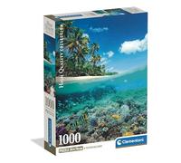 Clementoni - Puzzle 1000 Pezzi per Adulti e Ragazzi, Collection, Tema Summer Paradise, Poster Incluso, Compact Box, Idea Regalo Made in Italy, 50x70 cm, 39931