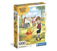 Clementoni - Puzzle 1000 Pezzi per Adulti e Ragazzi, Disney Winnie the Pooh, Idea Regalo, Compact Box, Made in Italy, 50x70 cm, Poster Incluso, 37519