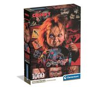 Clementoni - Puzzle 1000 Pezzi per Adulti e Ragazzi, Horror Movie Collection, Tema Chucky, Poster Incluso, Idea Regalo Halloween Uomo e Donna, Made in Italy, 50x70 cm, 37099