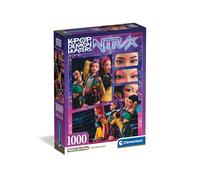 Clementoni Puzzle 1000 Pezzi per Adulti e Ragazzi, Illustrazione con Tema K-pop Demon Hunters, Idea Regalo, Made in Italy, 70x50 cm, Poster Incluso, 37125