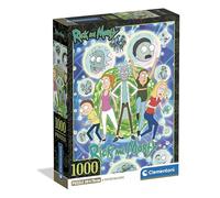 Clementoni - Puzzle 1000 Pezzi per Adulti e Ragazzi, Illustrazione con Tema Rick and Morty, Idea Regalo, Made in Italy, 50x70 cm, Poster Incluso, 37510