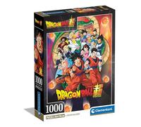 Clementoni - Puzzle 1000 Pezzi per Adulti e Ragazzi, Illustrazione Dragon Ball, Idea Regalo, Compact Box, Made in Italy, 50x70 cm, Poster Incluso, 39919