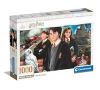 Clementoni - Puzzle 1000 Pezzi per Adulti e Ragazzi, Illustrazione Harry Potter, Idea Regalo, Compact Box, Made in Italy, 70x50 cm, Poster Incluso, 39862