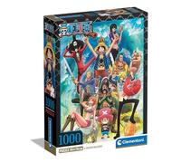 Clementoni - Puzzle 1000 Pezzi per Adulti e Ragazzi, Illustrazione One Piece, Idea Regalo, Compact Box, Made in Italy, 50x70 cm, Poster Incluso, 39920