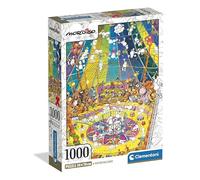 Clementoni - Puzzle 1000 Pezzi per Adulti e Ragazzi, Impossible Collection, Tema Fumetti Mordillo, The Show, Compact Box con Poster Incluso, Idea Regalo Uomo e Donna, Made in Italy, 70x50 cm, 39964