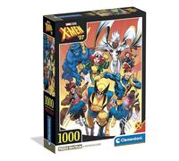 Clementoni - Puzzle 1000 Pezzi per Adulti e Ragazzi, Puzzle Panorama, Tema Marvel X-Men con Poster Incluso, Compact Box, Idea Regalo Uomo e Donna, Made in Italy, 70x50 cm, 37066