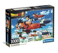 Clementoni - Puzzle 1000 Pezzi per Adulti e Ragazzi, Special Series, Tema Anime Dragonball, Compact Box con Poster Incluso, Idea Regalo Uomo e Donna, Made in Italy, 70x50 cm, 39955