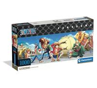 Clementoni - Puzzle 1000 Pezzi per Adulti e Ragazzi, Special Series, Tema Anime One Piece, Poster Incluso, Compact Box, Idea Regalo Uomo e Donna, Made in Italy, 98x33 cm, 37075