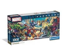 Clementoni - Puzzle 1000 Pezzi per Adulti e Ragazzi, Special Series, Tema Eroi Marvel con Poster Incluso, Compact Box, Idea Regalo Uomo e Donna, Made in Italy, 98x33 cm, 37056