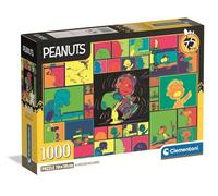 Clementoni - Puzzle 1000 Pezzi per Adulti e Ragazzi, Special Series, Tema Fumetto Peanuts e Snoopy, Compact Box con Poster Incluso, Idea Regalo Uomo e Donna, Made in Italy, 70x50 cm, 37069