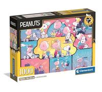 Clementoni Puzzle Peanuts, 1000 Pezzi, 70x50 cm, con Poster Incluso, Edizione 75° Anniversario