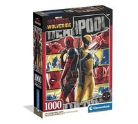 Clementoni - Puzzle 1000 Pezzi per Adulti e Ragazzi, Special Series, Tema Marvel Deadpool e Wolverine, Compact Box con Poster Incluso, Idea Regalo Uomo e Donna, Made in Italy, 50x70 cm, 37050