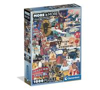 Clementoni - Puzzle 1000 Pezzi per Adulti e Ragazzi, Special Series, Tema Massimalismo Travel & Culture, Compact Box con Poster Incluso, Idea Regalo Uomo e Donna, Made in Italy, 70x50 cm, 37072