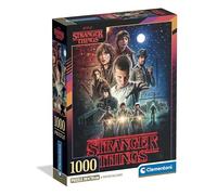 Clementoni - Puzzle 1000 Pezzi per Adulti e Ragazzi, Special Series, Tema Serie TV Netflix Stranger Things, con Poster Incluso, Compact Box, Idea Regalo Uomo e Donna, Made in Italy, 50x70 cm, 39978