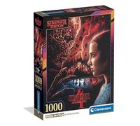 Clementoni - Puzzle 1000 Pezzi per Adulti e Ragazzi, Special Series, Tema Serie TV Netflix Stranger Things, con Poster Incluso, Compact Box, Idea Regalo Uomo e Donna, Made in Italy, 50x70 cm, 39981