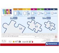 Clementoni - Puzzle 104 Maxi Pezzi Dinosauri, per Bambini 4+ Anni, 25795 | Illustrazione Preistorica Adventure in Dino Land, Supercolor Maxi, Made in Italy, 62x42cm