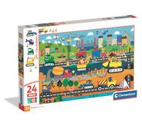 Clementoni - Puzzle 104 Maxi Pezzi Unicorns, per Bambini 4+ Anni | Illustrazione Magica Giardino degli Unicorni, Supercolor Maxi, Made in Italy, 48,5x33,5 cm, 25794