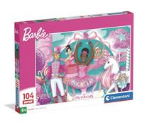 Clementoni - Puzzle 104 Pezzi Super, per Bambini 6+ Anni, Illustrazione Barbie in the Nutcracker, Idea Regalo, Made in Italy, 48,5x33,5 cm, 27579