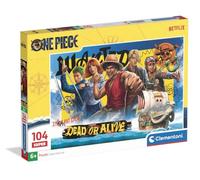 Clementoni - Puzzle 104 Pezzi Super, per Bambini 6+ Anni, Illustrazione One Piece Dead or Alive, Idea Regalo, Made in Italy, 48,5x33,5 cm, 28106